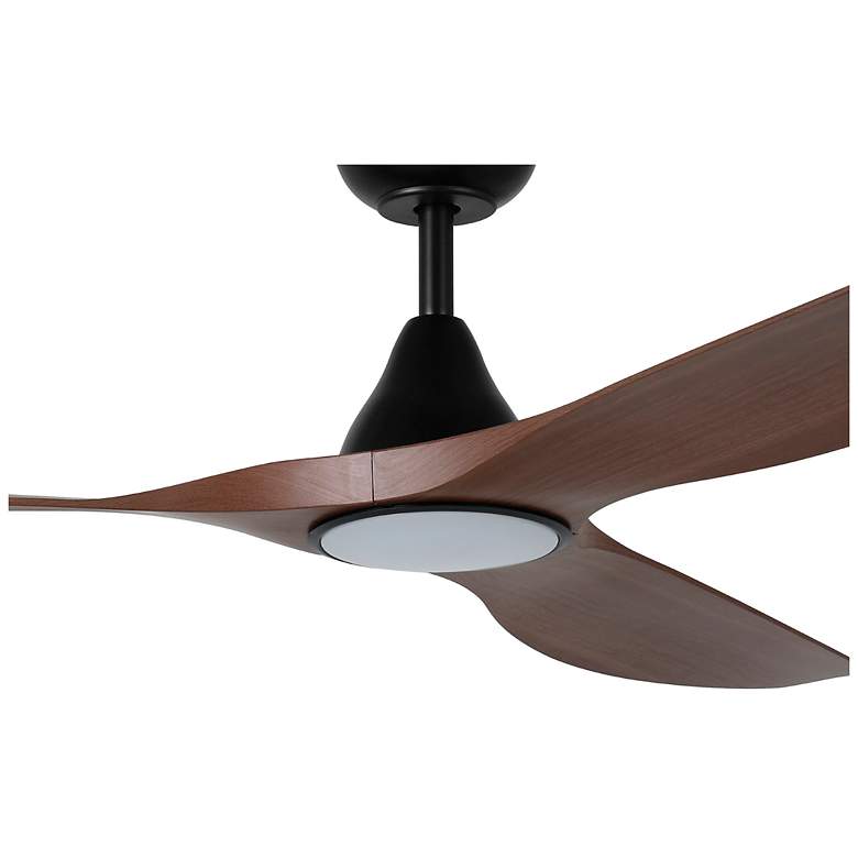 Image 2 Surfline 60" 3-Blade Fan w/ Dimmable LED Light Kit & Remote Walnut more views