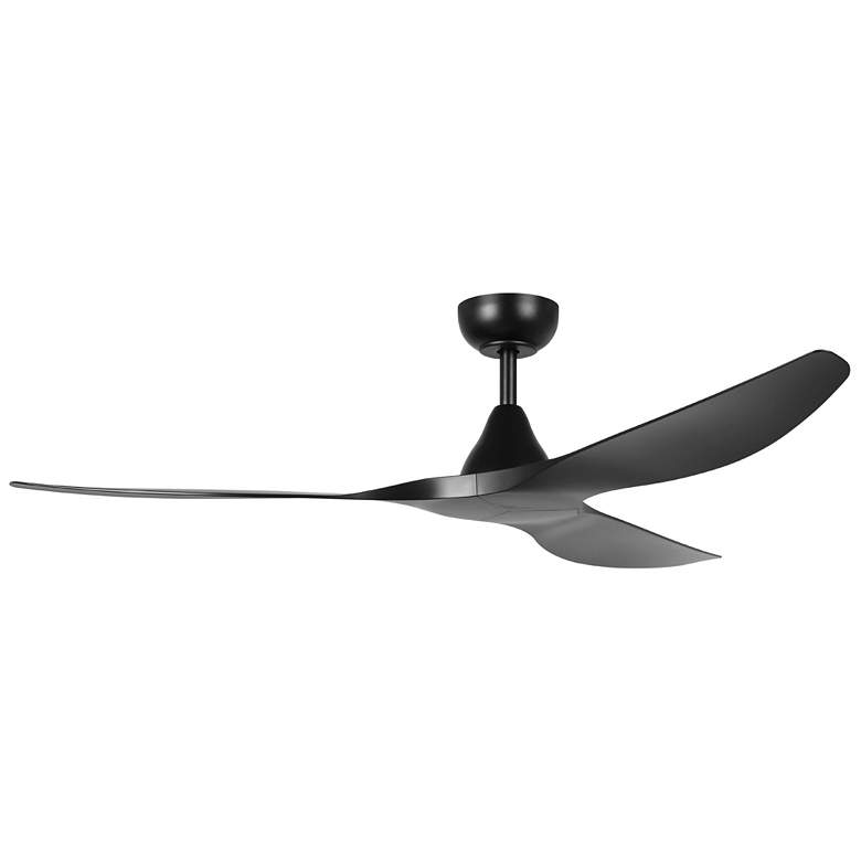 Image 1 Surfline 60" 3-Blade Fan with 5 Speed Remote Black Blades/Black Accent