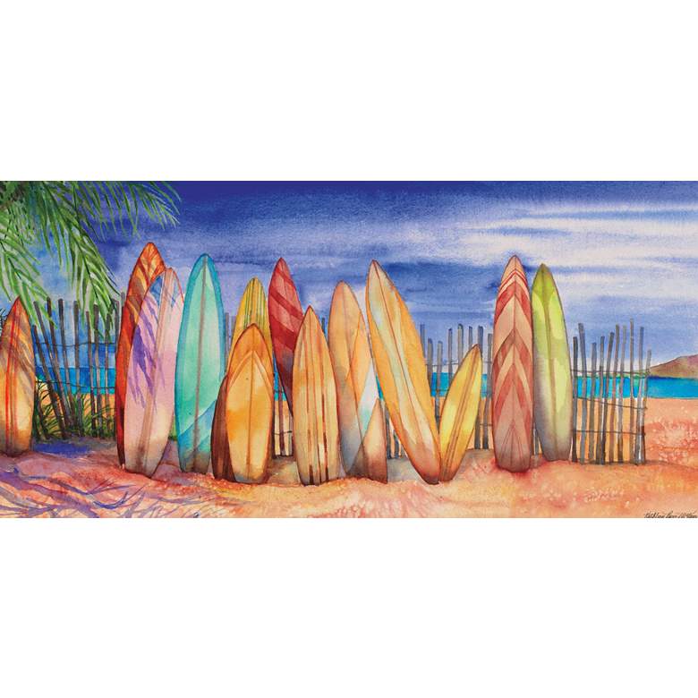 Image 1 Surfs Up 48 inch Wide All-Weather Outdoor Canvas Wall Art