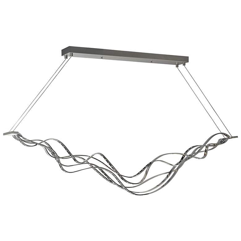 Image 2 Surge 48 inch Wide Nickel Linear Pendant Light