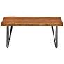 Suri 40" Wide Natural Wood Rectangular Coffee Table