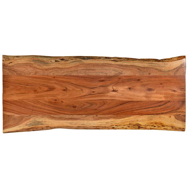 Image 4 Suri 40" Wide Natural Wood Rectangular Coffee Table more views