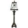 Surrency Neward Mirrored Shade Bronze Table Lamp