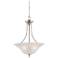 Surrey; 3 Light; Pendant Fixture with Frosted Glass