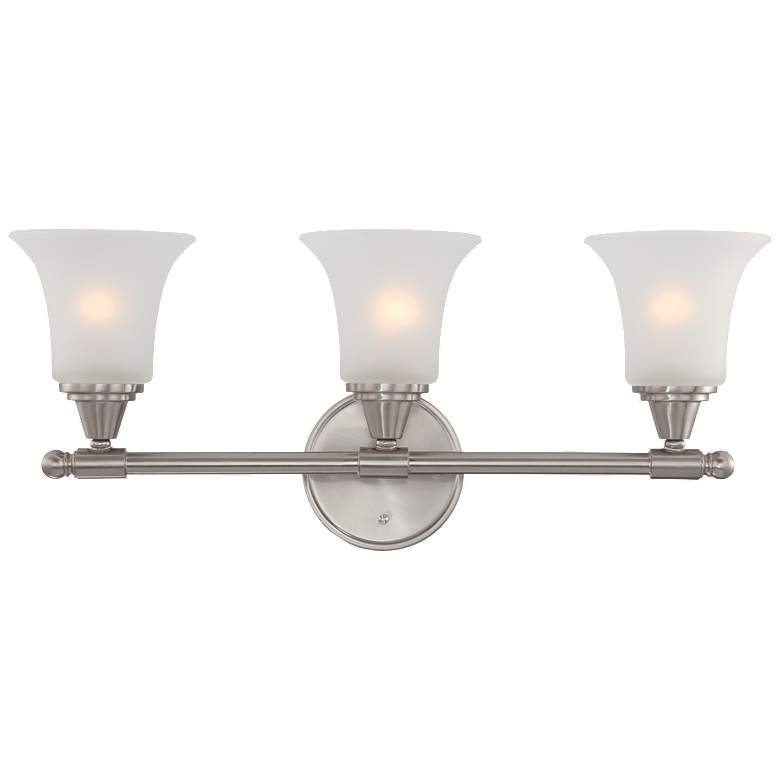 Image 1 Surrey; 3 Light; Vanity Fixture with Frosted Glass