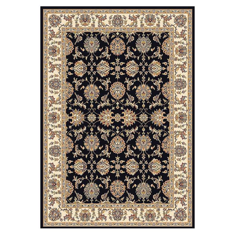 Image 1 Surrey Medallion Crest Dark 5&#39;3 inchx7&#39;7 inchArea Rug