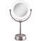 Surround Light™ Satin Nickel Sunlight Makeup Mirror