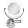 Surround Lighted 12 3/4" High Satin Nickel Makeup Mirror