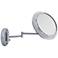 Surround Lighted Chrome Wall Mounted 5X Magnifying Mirror