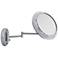 Surround Lighted Chrome Wall Mounted 7X Magnifying Mirror