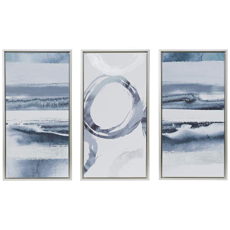 Image 2 Surrounding 31 1/2 inchH 3-Piece Framed Canvas Wall Art Set