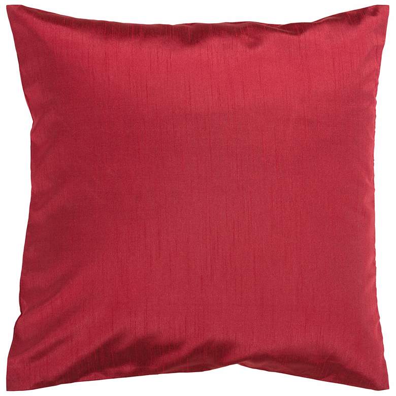 Image 1 Surya 18 inch Square Carmine Red Throw Pillow