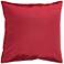 Surya 18" Square Carmine Red Throw Pillow