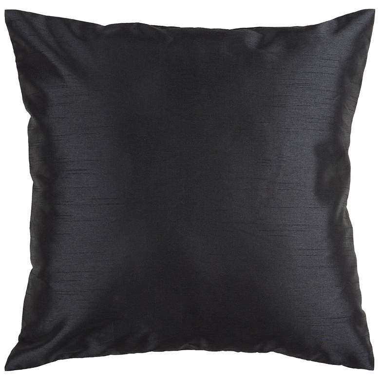 Image 2 Surya 18 inch Square Caviar Black Throw Pillow