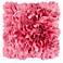 Surya 18" Square Dusty Coral Pink Ruffled Accent Pillow