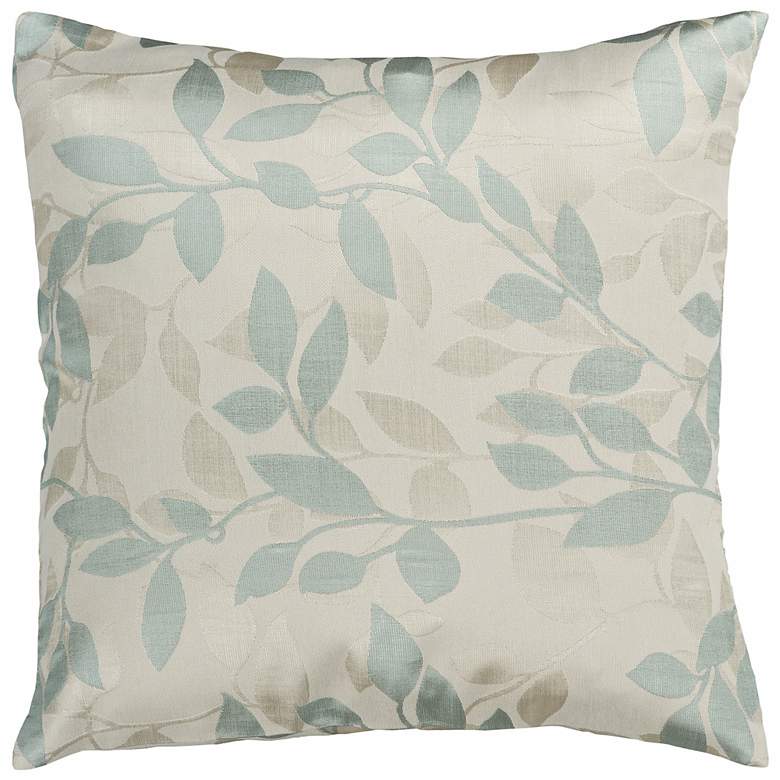 Image 1 Surya 18 inch Square Ivory Blue Haze Throw Pillow