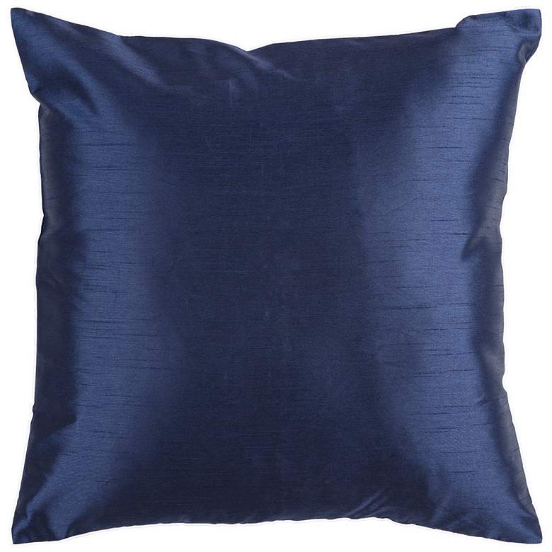 Surya 18 inch Square Navy Throw Pillow
