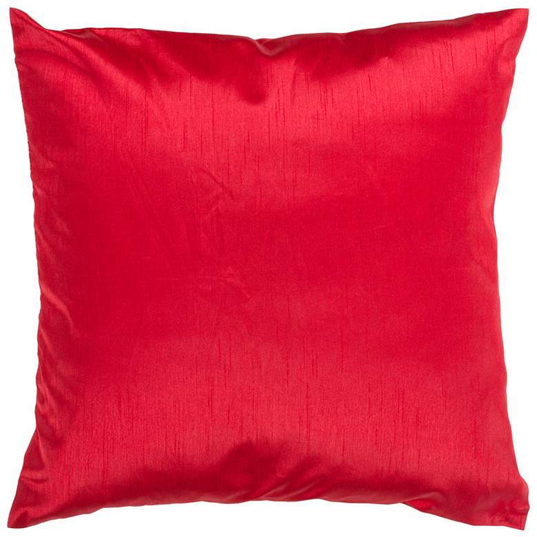 Image 1 Surya 18 inch Square Venetian Red Throw Pillow