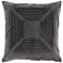 Surya Akira Charcoal Velvet 18" Square Decorative Pillow