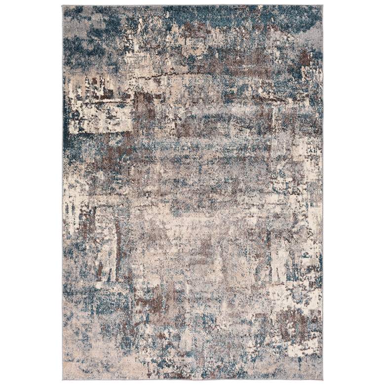 Image 2 Surya Ankara AKR-2307 5&#39;3 inchx7&#39;3 inch Teal and Cream Area Rug