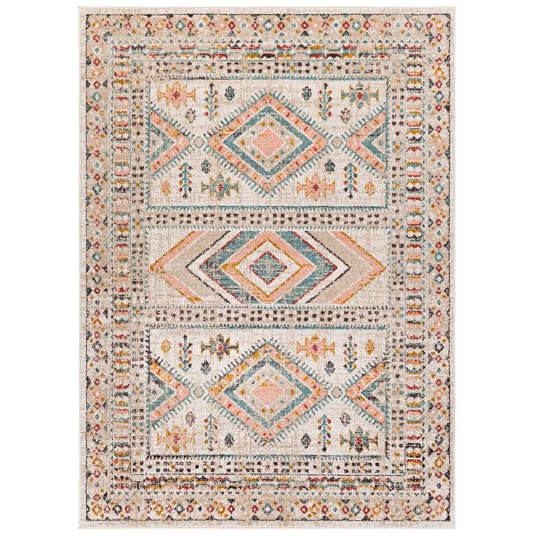 Image 1 Surya Ankara AKR-2336 5'2"x7' Dusty Pink Mustard Area Rug