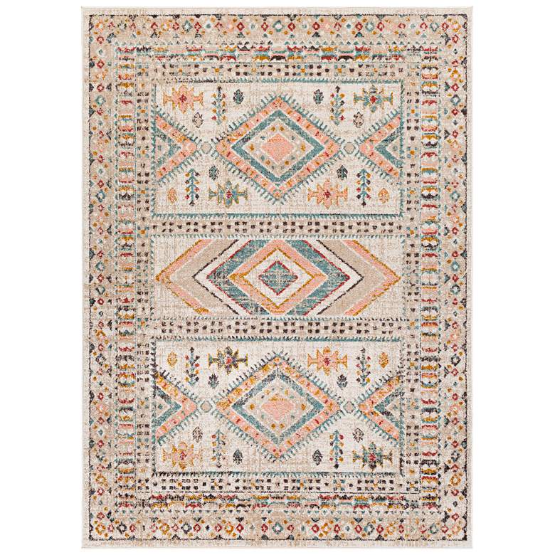 Image 1 Surya Ankara AKR-2336 5&#39;2 inchx7&#39; Dusty Pink Mustard Area Rug