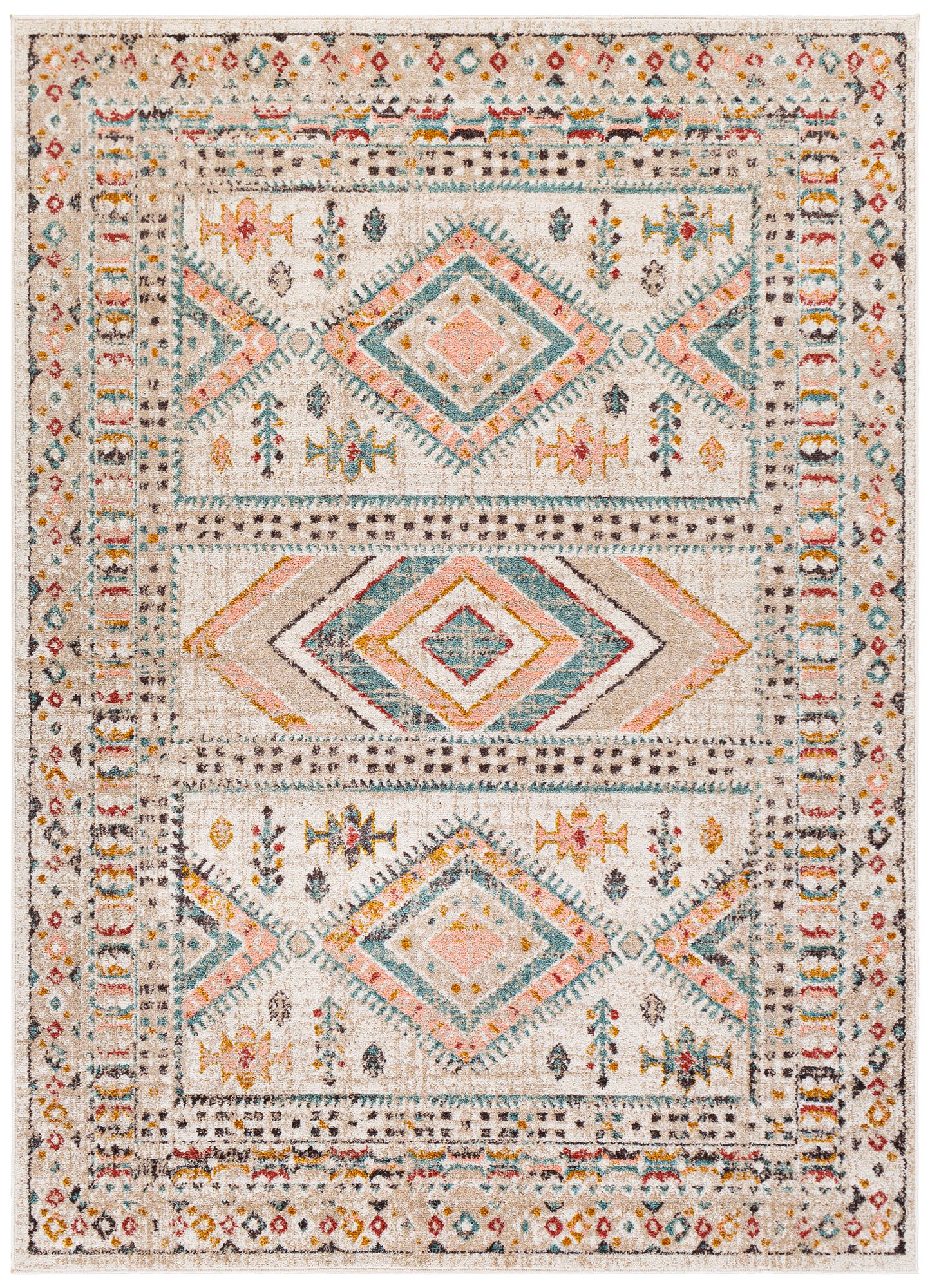 Thumbnail1 of Surya Ankara AKR-2336 6'7"x9' Dusty Pink Mustard Area Rug