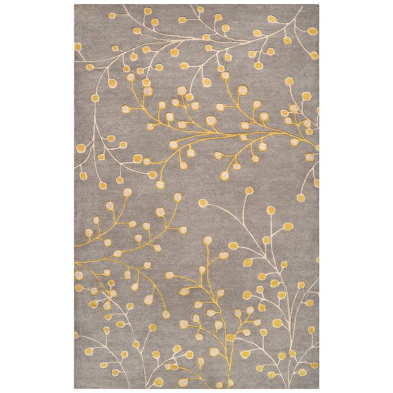 Image 2 Surya Athena ATH-5060 5'x8' Taupe and Mustard Area Rug