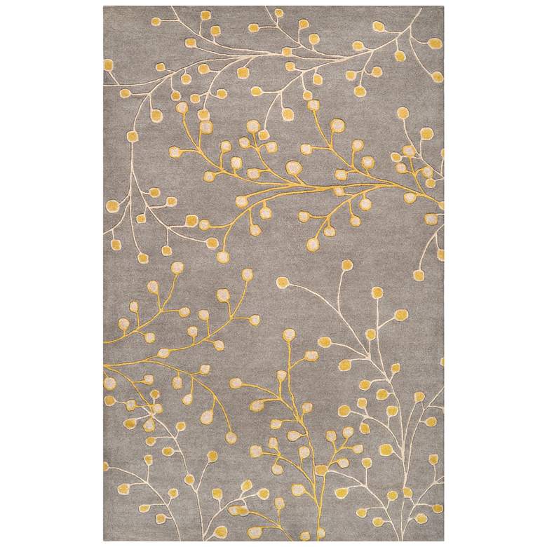 Image 2 Surya Athena ATH-5060 5&#39;x8&#39; Taupe and Mustard Area Rug