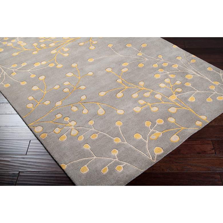 Image 3 Surya Athena ATH-5060 5'x8' Taupe and Mustard Area Rug more views
