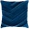 Surya Aviana Dark Blue w/ Navy 18" Square Decorative Pillow
