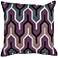 Surya Aztec Blue and Purple 18" Square Throw Pillow