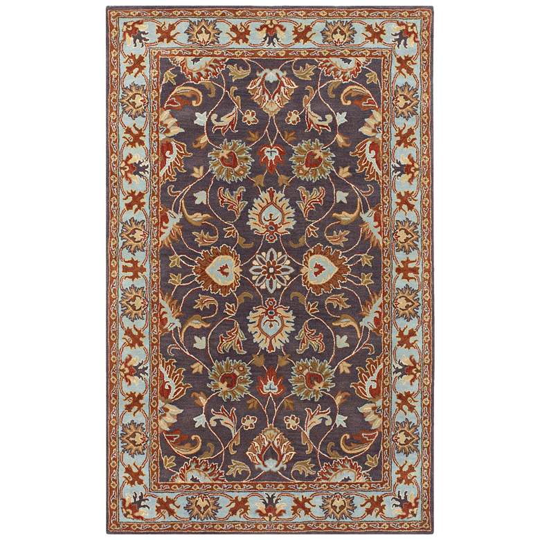 Image 2 Surya Caesar CAE-1004 5&#39;x8&#39; Charcoal and Camel Area Rug