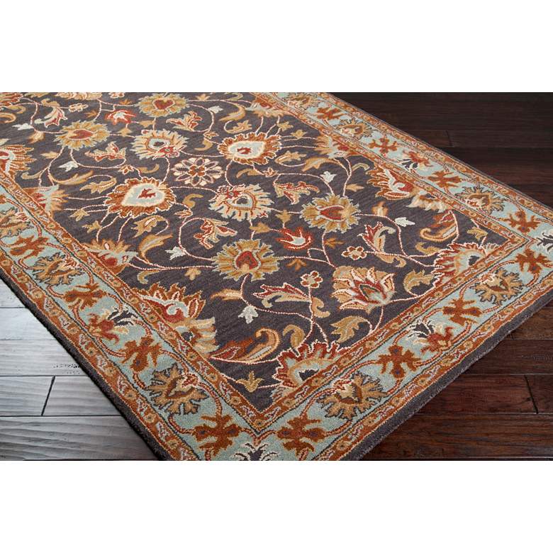 Image 3 Surya Caesar CAE-1004 5'x8' Charcoal and Camel Area Rug more views