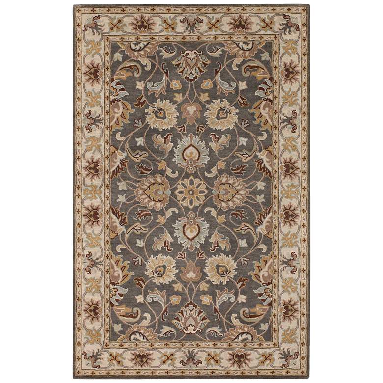 Image 2 Surya Caesar CAE-1005 5&#39;x8&#39; Charcoal and Khaki Area Rug