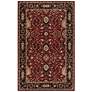 2_Surya Caesar CAE-1031 5'x8' Burgundy and Black Area Rug