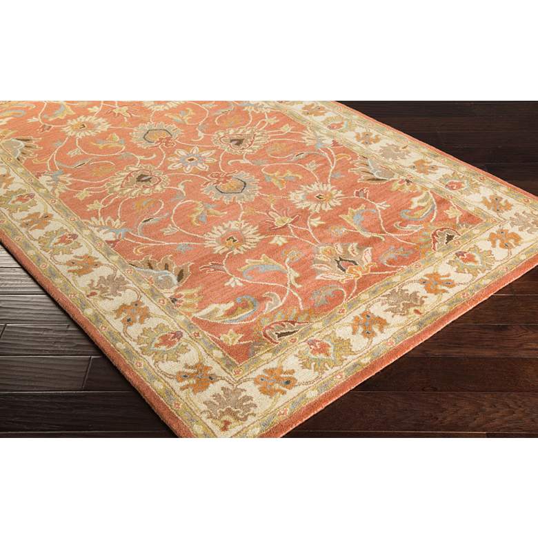 Image 3 Surya Caesar CAE-1124 5'x8' Camel and Moss Area Rug more views