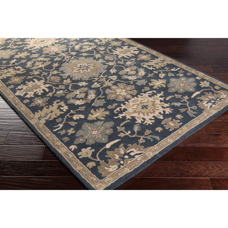 Image 3 Surya Caesar CAE-1154 5'x8' Navy and Tan Area Rug more views
