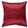 Surya Center Pleated 18" Square Maroon Throw Pillow