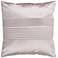 Surya Center Pleated 18" Taupe Silver Throw Pillow