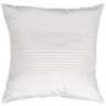 Surya Center Pleated 18" White Throw Pillow