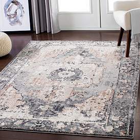 Image1 of Surya Chelsea CSA-2304 5'x8' Charcoal and Ivory Area Rug
