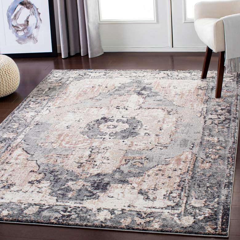 Image 1 Surya Chelsea CSA-2304 5'x8' Charcoal and Ivory Area Rug