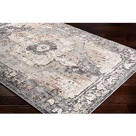 Image3 of Surya Chelsea CSA-2304 5'x8' Charcoal and Ivory Area Rug more views