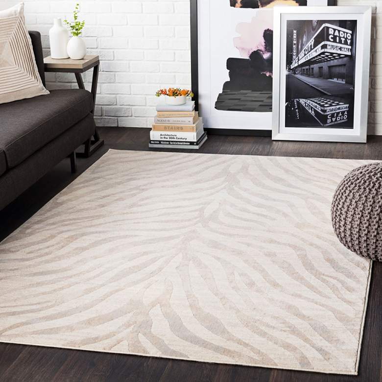 Image 2 Surya City CIT-2301 5'3" x 7'3" Light Gray Area Rug