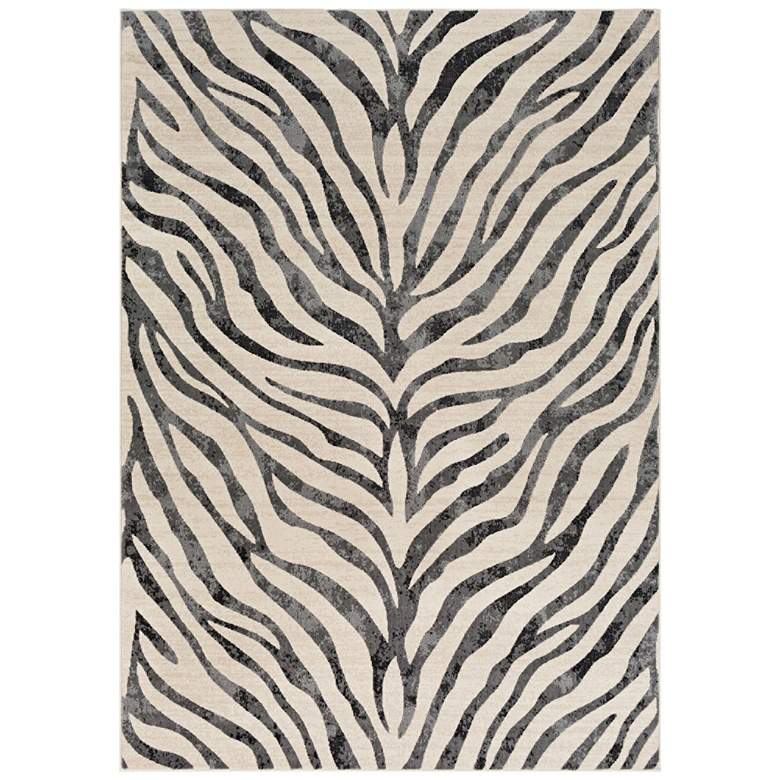 Image 1 Surya City CR613 5&#39;3 inch x 7&#39;3 inch Taupe Area Rug