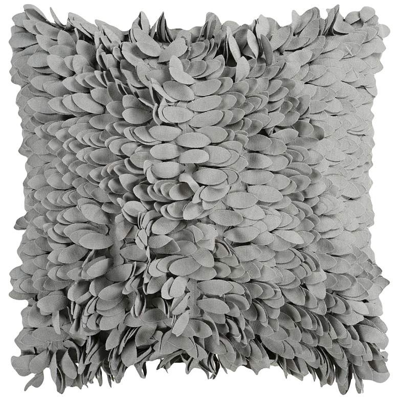 Image 1 Surya Claire Gray 18" Square Throw Pillow
