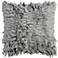 Surya Claire Gray 18" Square Throw Pillow