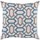 Surya Connect the Diamonds Blue 18" Square Throw Pillow
