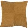 Surya Conrad Mustard 20" Square Decorative Throw Pillow
